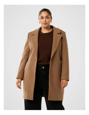 Cassie Single Breasted Coatigan in Camel