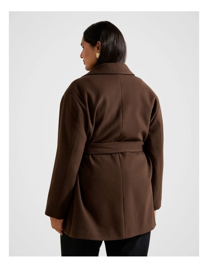 Cassie Single Breasted Coatigan in Red image 2