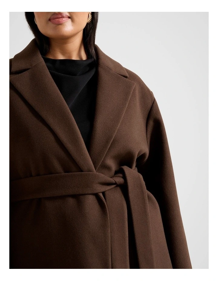 Cassie Single Breasted Coatigan in Red image 4