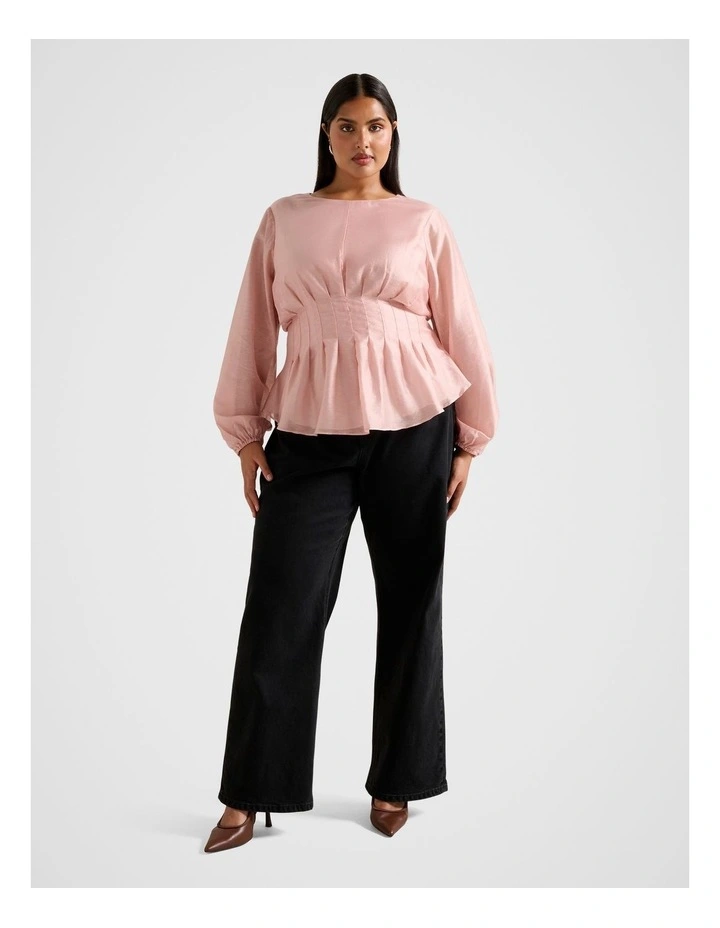 Bridget Tucked Blouse in Pink image 5