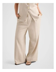 Lulu Wide Leg Pant in Cream