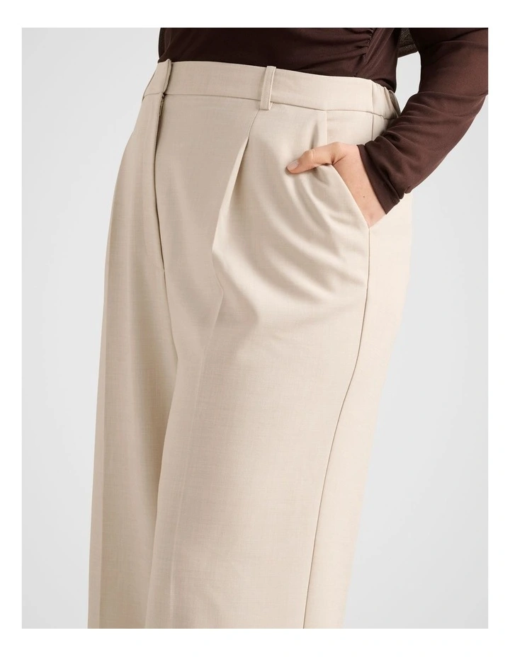 Lulu Wide Leg Pant in Cream image 4