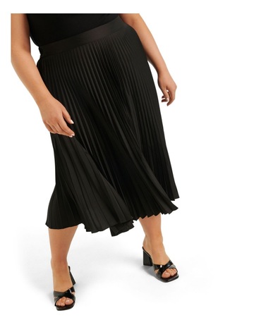 Women's Pleated Skirts | Black, White 