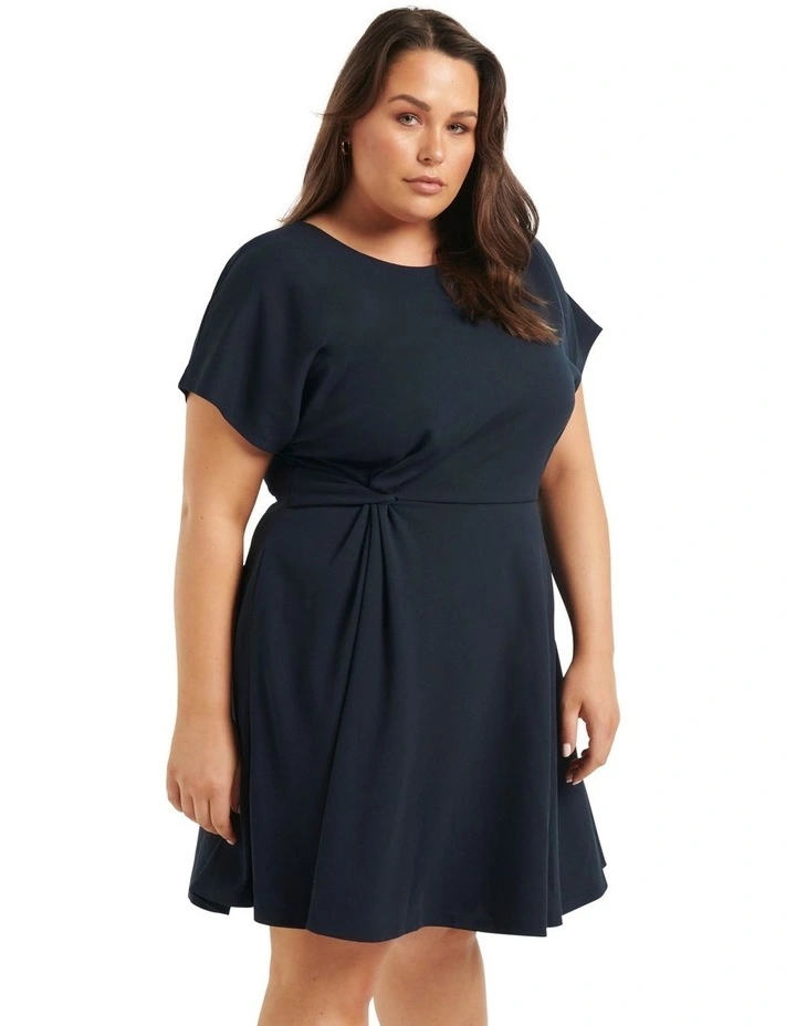 Darby Workwear Dress in Navy image 3