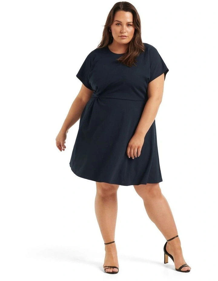 Darby Workwear Dress in Navy image 5