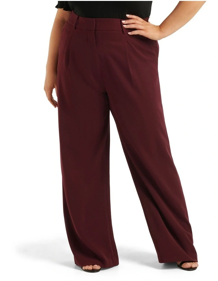 Primrose High Waisted Pants in Red image 1