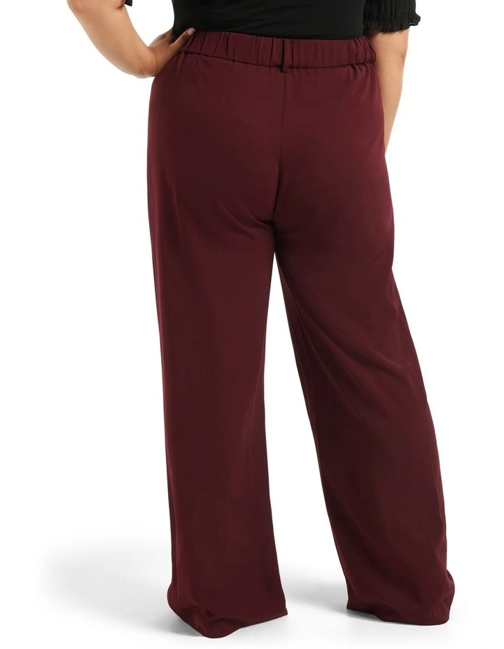Primrose High Waisted Pants in Red image 2