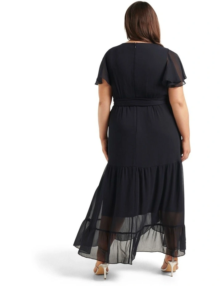 Stella Ruffle Maxi Dress in Blue image 2