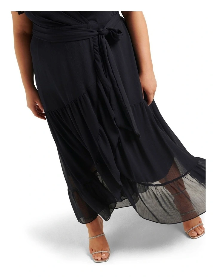 Stella Ruffle Maxi Dress in Blue image 4