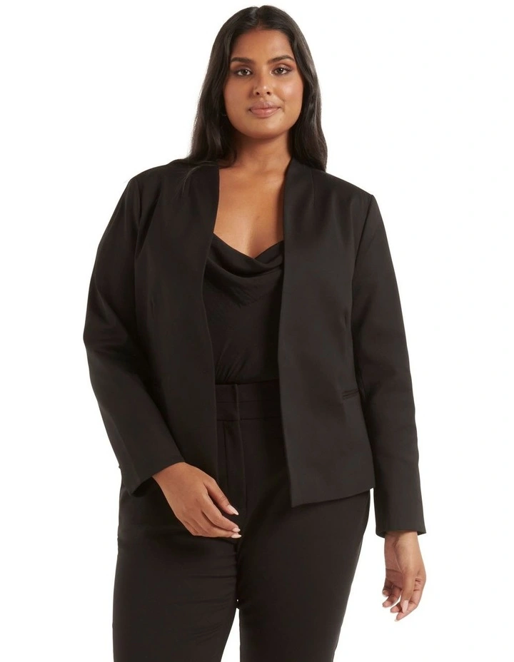 Alice Fitted Blazer in Black image 1