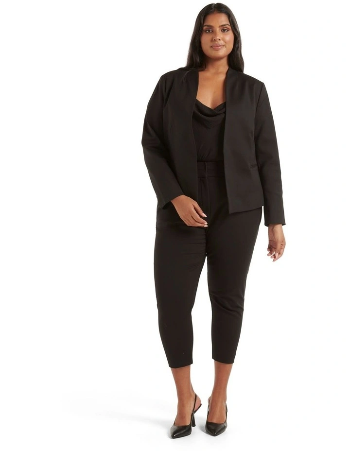 Alice Fitted Blazer in Black image 5