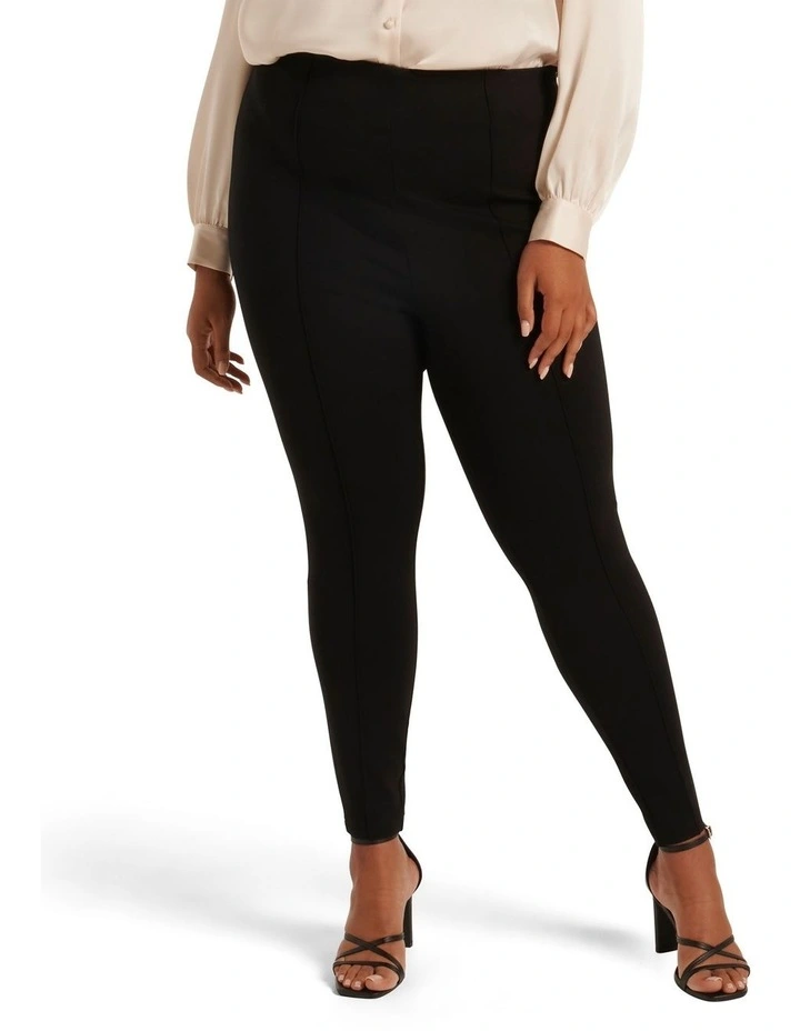 Zoey Ponte Pant in Black image 1