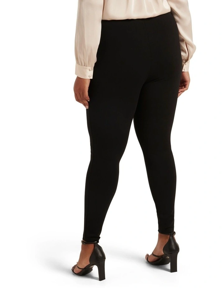 Zoey Ponte Pant in Black image 2