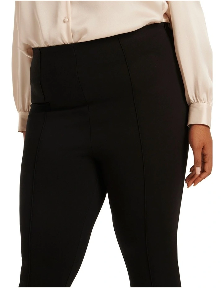 Zoey Ponte Pant in Black image 4
