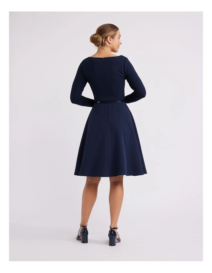 Like A Charm Dress in Navy image 3