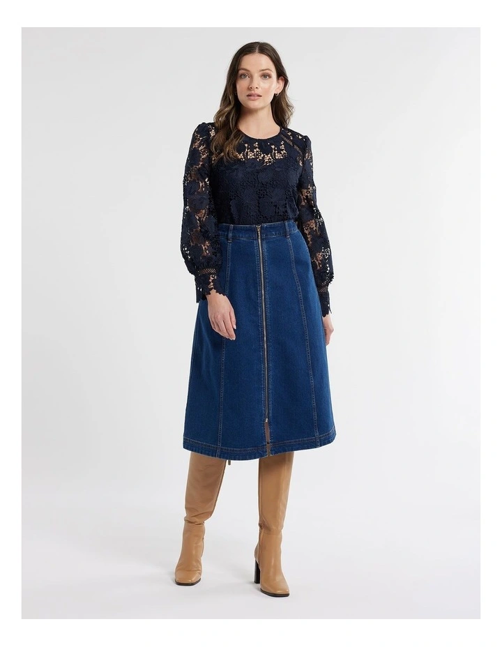 Katrina Blouse in Ink image 4