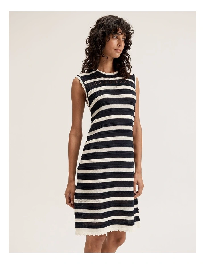 Celeste Dress in Ink/Ivory image 1