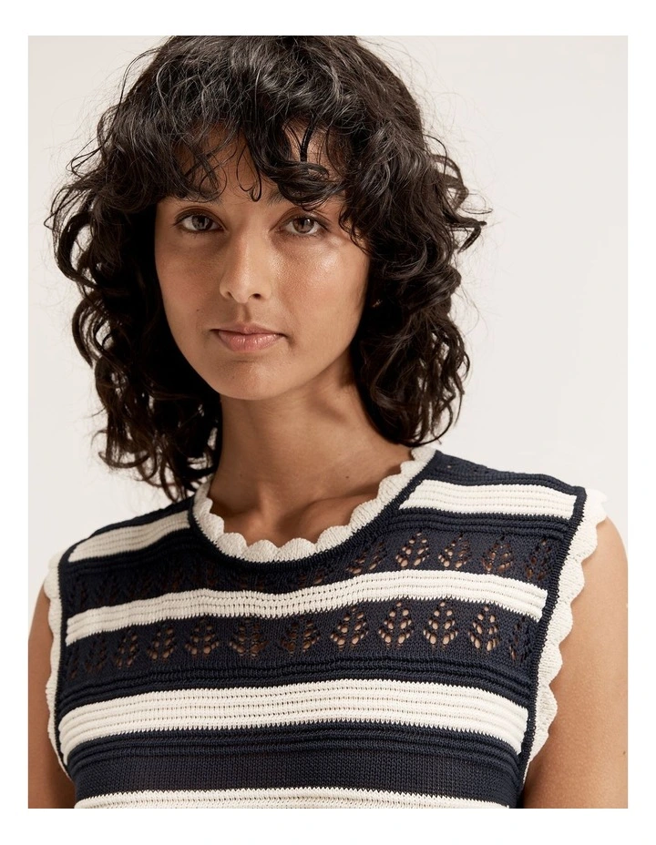 Celeste Dress in Ink/Ivory image 3