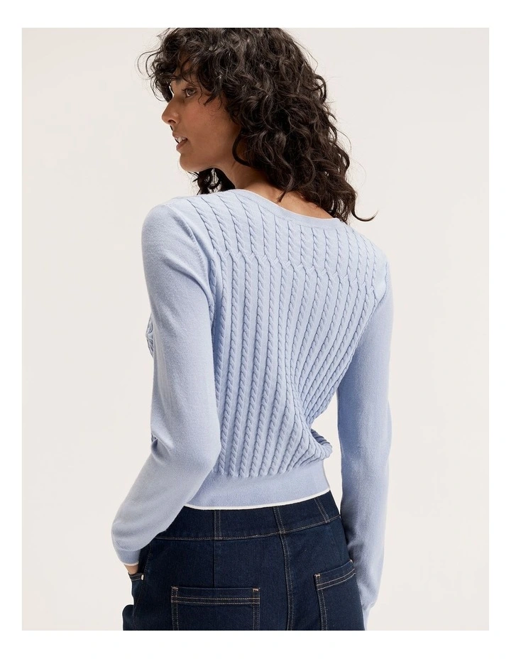 Caspian Cardi in Blue image 2