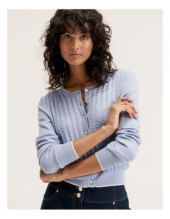 Caspian Cardi in Blue image 5