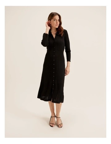 Lina Knit Dress in Black