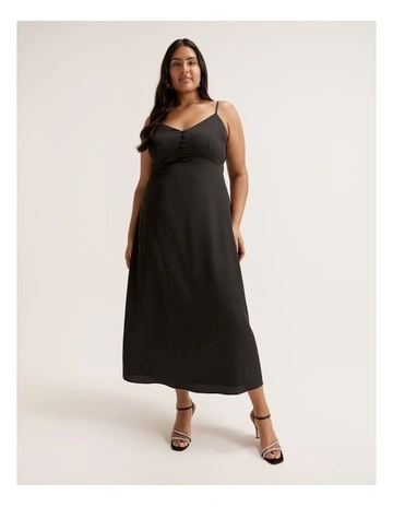 Montreal Slip Dress in Black