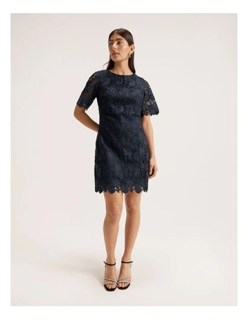 Trina A-Line Dress in Ink