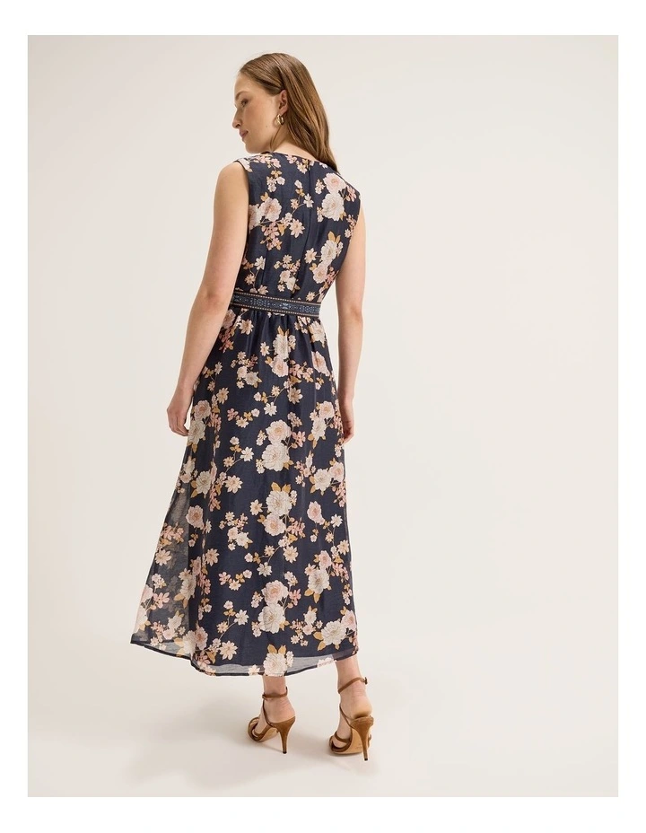 La Boheme Maxi Dress in Ink image 2