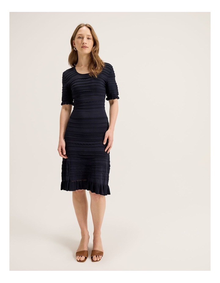 Le Jardin Knit Dress in Ink image 1