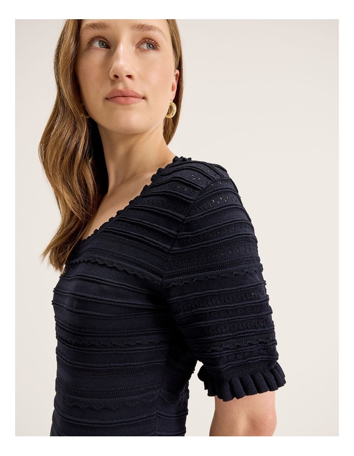 Le Jardin Knit Dress in Ink image 3