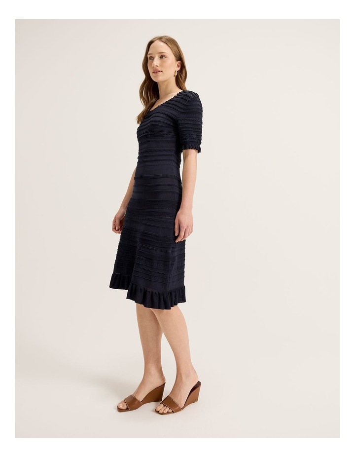 Le Jardin Knit Dress in Ink image 5