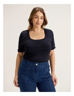 Le Jardin Knit Top in Ink