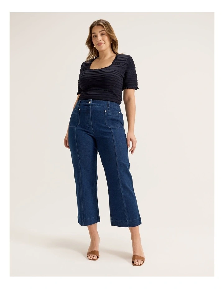 Le Jardin Knit Top in Ink image 3