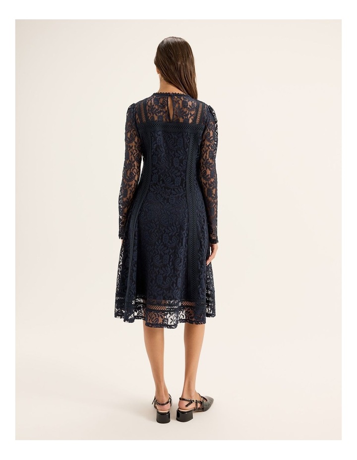 Lacie Long Sleeve Dress in Ink thumbnail 1