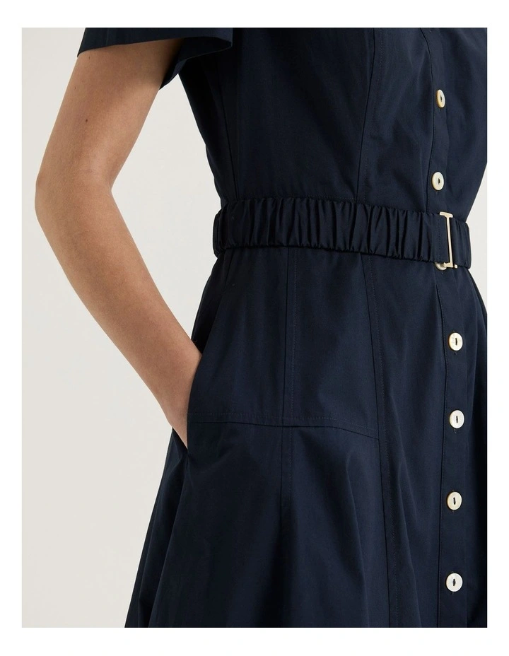 Marketa Shirtdress in Ink image 4