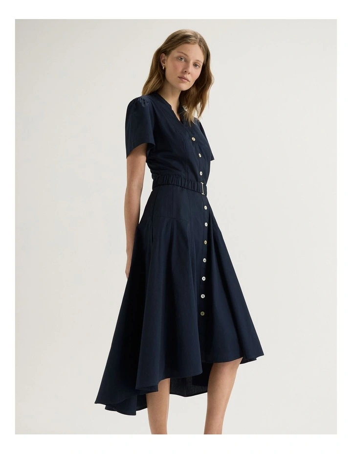 Marketa Shirtdress in Ink image 5