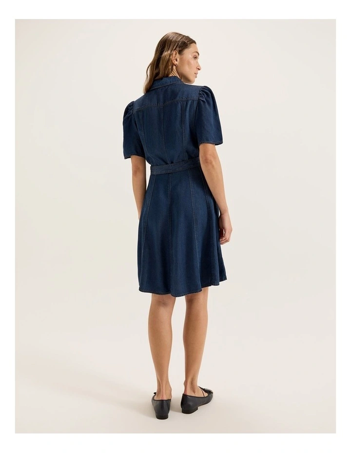 Basilica Shirtdress in Mid Indigo image 2