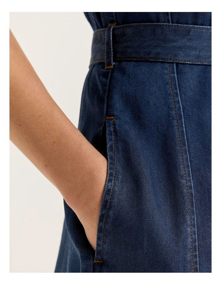 Basilica Shirtdress in Mid Indigo image 4