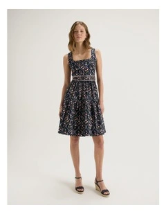 Tulip Mini Dress in Ink
