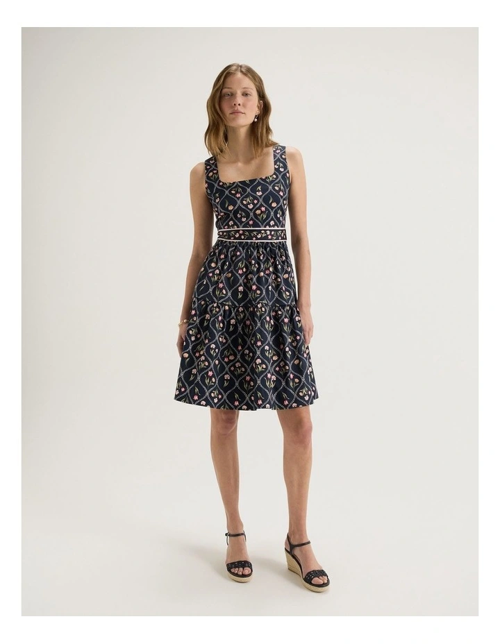 Tulip Mini Dress in Ink image 1