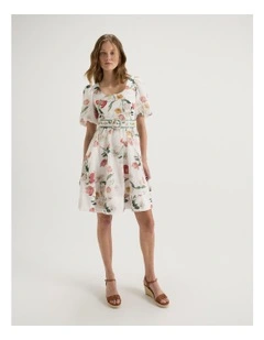 Gardenia Mini Dress in Ivory