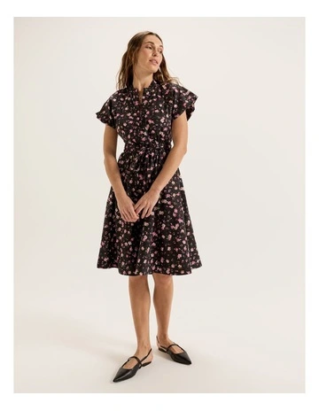 Blossom Mini Dress in Black