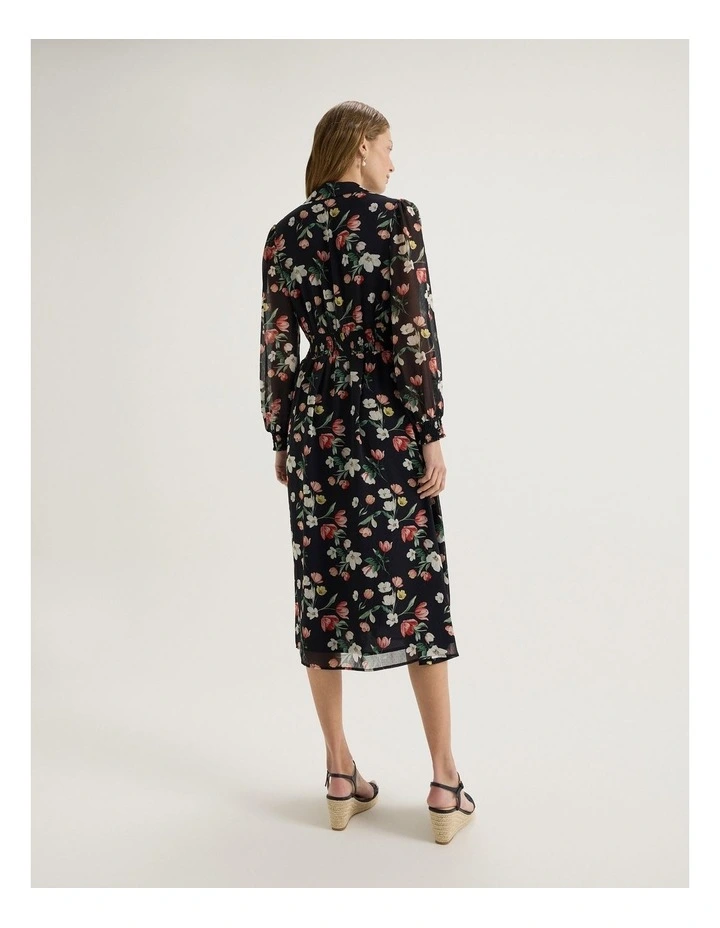Gardenia Midi Dress in Ink image 2