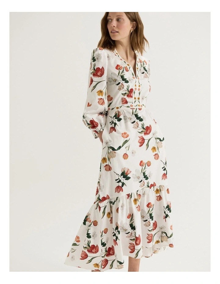 Gardenia Maxi Dress in Ivory image 6