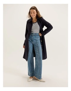 Holly Trench Coat in Ink