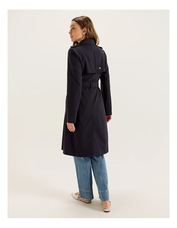 Holly Trench Coat in Ink image 2