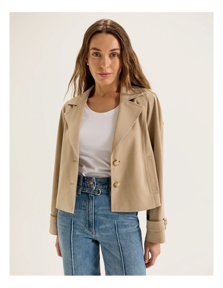 Scarlett Jacket in Latte image 3