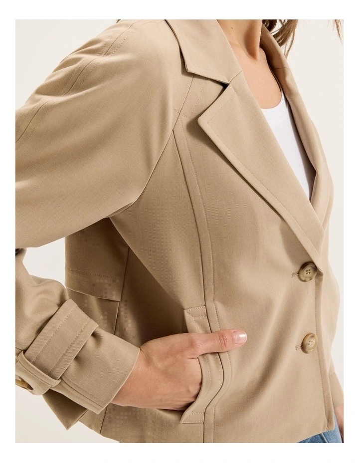 Scarlett Jacket in Latte image 5