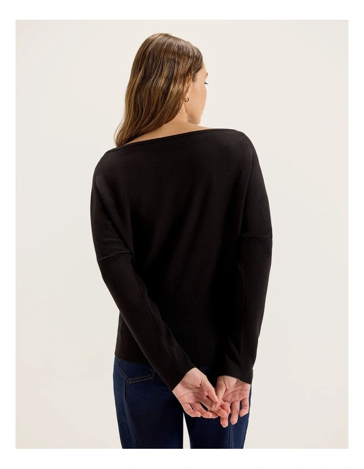 Acacia Jumper in Black image 2