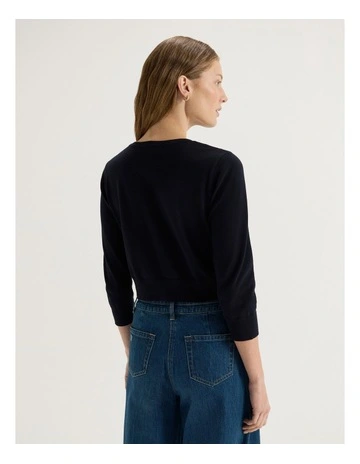 Tulip Cardigan in Ink